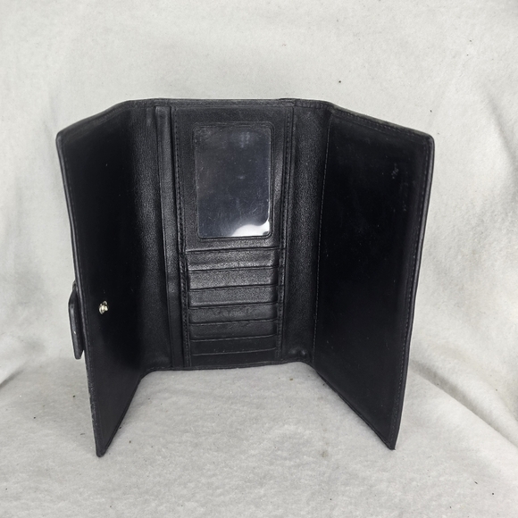 Vintage Coach Hampton Signature Black Wallet - Picture 4 of 6